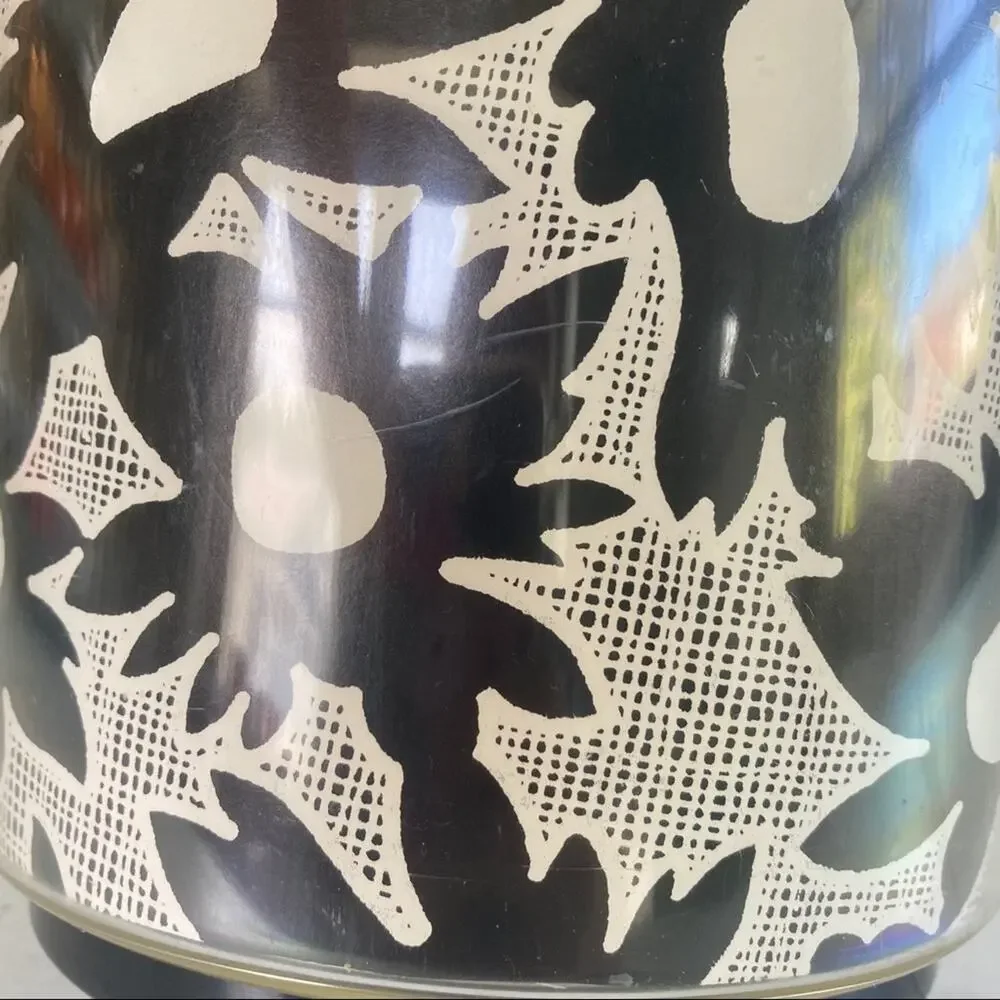 West Bend Vintage Retro 60’s Black and White Daisy Floral Ice Bucket